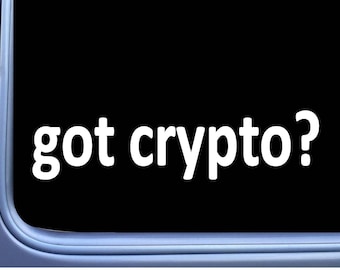 Got Crypto L695 8" Sticker hold cryptocurrency bitcoin bitcoin decal
