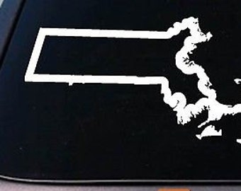Massachusetts State 6" Sticker Decal Truck Window College Football Usa