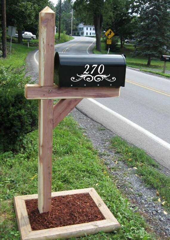 Set of 2 Custom Mailbox Address Vinyl Decal Stickers Mail Box Vinyl Numbers Mailbox Curb Appeal Mailbox Decals House Numbers Home Address