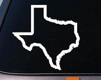 Texas State 6" Sticker Decal Car Truck Window College Football Basketball