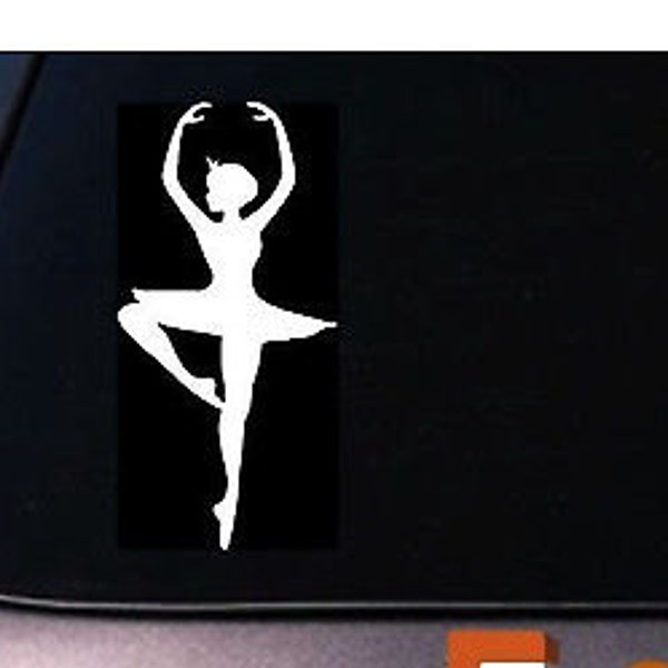 Dancer Silhouette Sticker Ballerina Decal Vinyle Cute Girl Wall Art Ballet 6 »