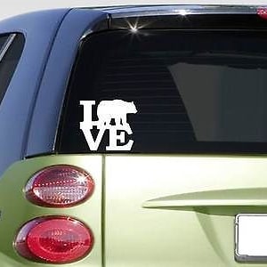 Grizzly Bear Love 6&quot; Sticker *F177* Decal Alaska Snow Cub Kodiak Island