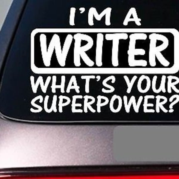 I'M A Writer Sticker Decal *E135* Books Publisher Best Seller