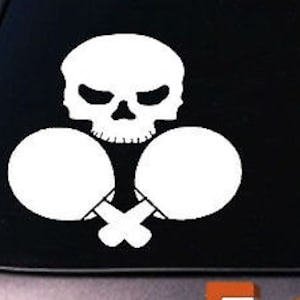Ping Pong Sticker Skull Table Tennis Ping Pong Ball China Table Speed Spin