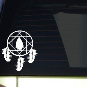 Dreamcatcher Arrowhead *I306* 6x6 inch Sticker decal american dream flint native
