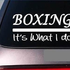 Boxing Sticker Decal *E357* Black Belt Master Judo Spar Karate Mma Grappling