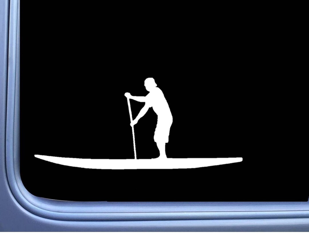 Autocollant Ovale Découpé – Yak Kayak Paddle – Pour Voiture, Bateau, Fenêtre – 3M, USA