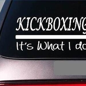 Kickboxing Sticker Decal *E356* Black Belt Master Judo Spar Karate Mma Grappling