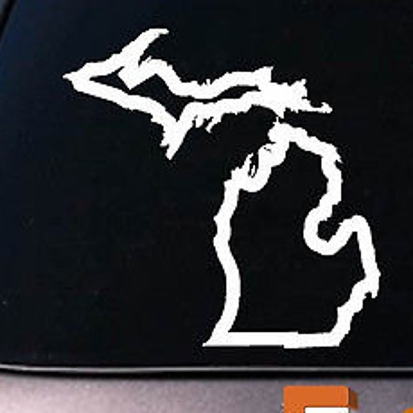 Michigan State Window Decal Etsy