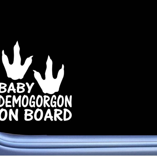 Baby Demogorgon on Board 6 inch Decal M156 sticker vinyl
