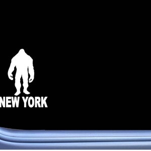 Bigfoot New York State Sticker M166 6&quot; vinyl decal sasquatch squatch