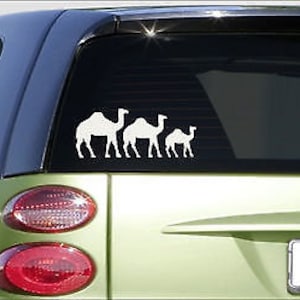 Camel Family (8.5&quot;X5&quot;) Sticker *E985* Decal Cute Laptop Camels Zoo