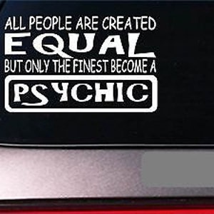 Psychic Equal Sticker *G714* 8&quot; Vinyl Tarot Cards Crystal Ball Fortune Teller