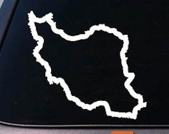 Iran Country Sticker Truck Car Window Laptop Vinyl Decal 6" Sticker
