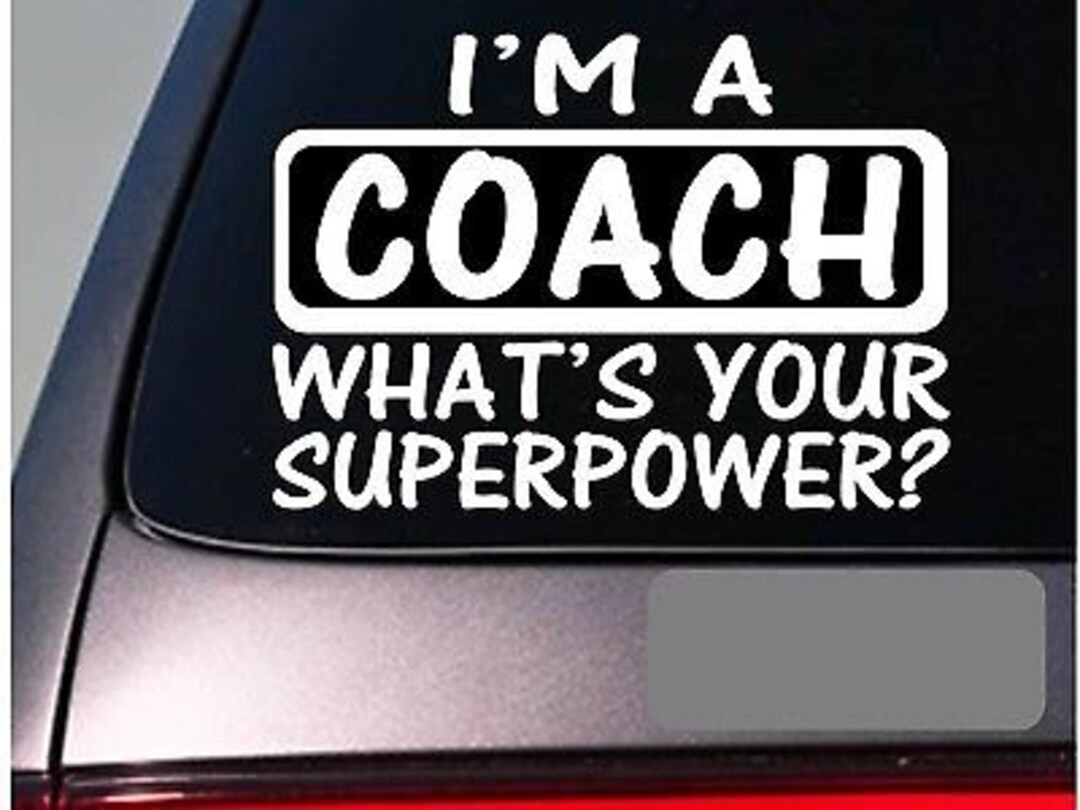 I'M A Coach Sticker Decal *E105* Coaching Softball Basketball Football ...
