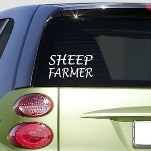 Sheep Farmer 8&quot; Sticker *E882* Tractor Sheep Sheers Clippers Wool