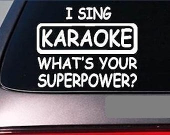WATERPROOF VINYL sticker Karaoke