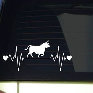 Spanish Bull Lifeline 8&quot; sticker J778 decal sticker cattle