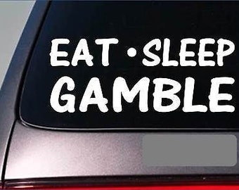 TEXAS HOLD'EM Longhorn Cowskull CASINO Poker Sticker COWBOY Ace GAMBLER  Decal 