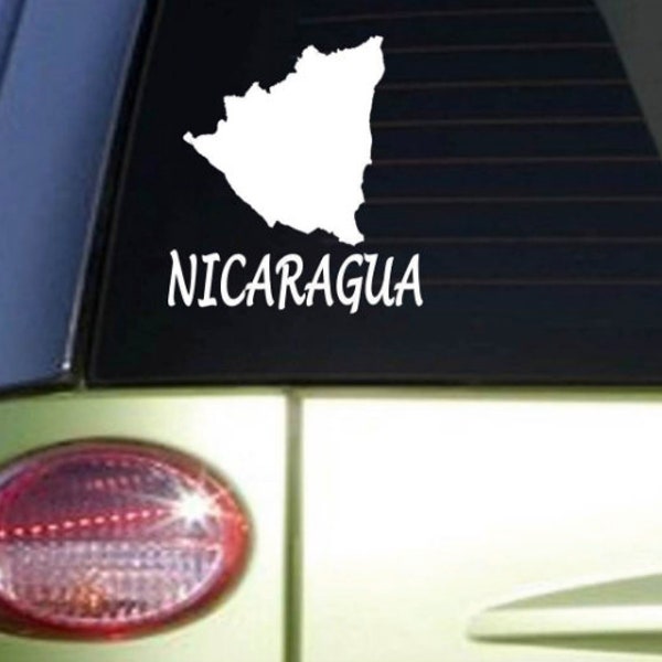 Nicaragua *I116* 7" Sticker decal country flag island