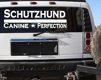 Schutzhund 30" Sticker German Shepherd Malinois Dog Training Bite Sleeve *D682*