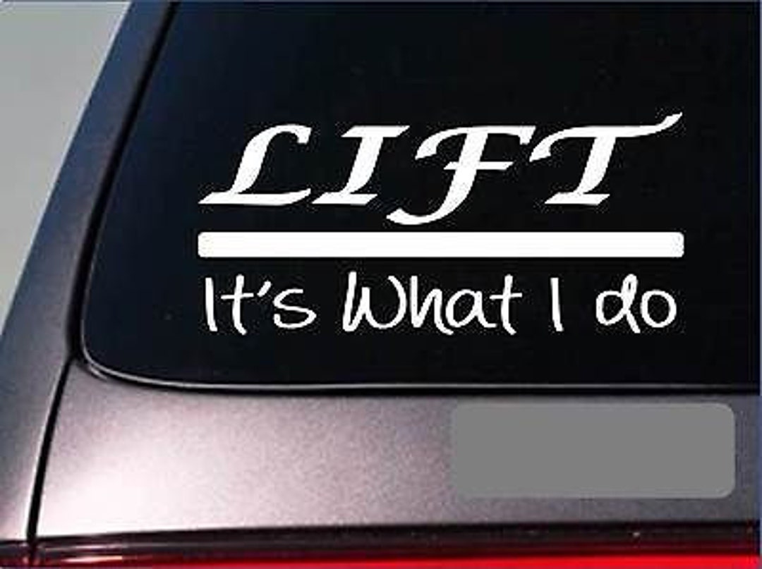 Lift Side Sticker Lift Sticker Decal *E281* Weightlifting Weights Gym Gloves Benchpress ...