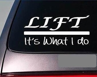 Lift Sticker Decal *E281* Weightlifting Weights Gym Gloves Benchpress Squat Run