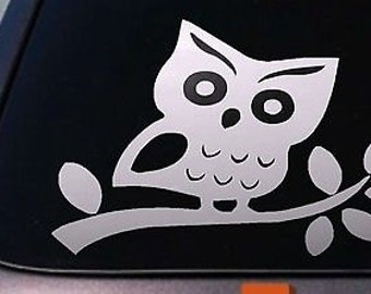 Owl Sticker Decal Car Window Vinyl Laptop College Girl Love Owl Sticker Decal 3"