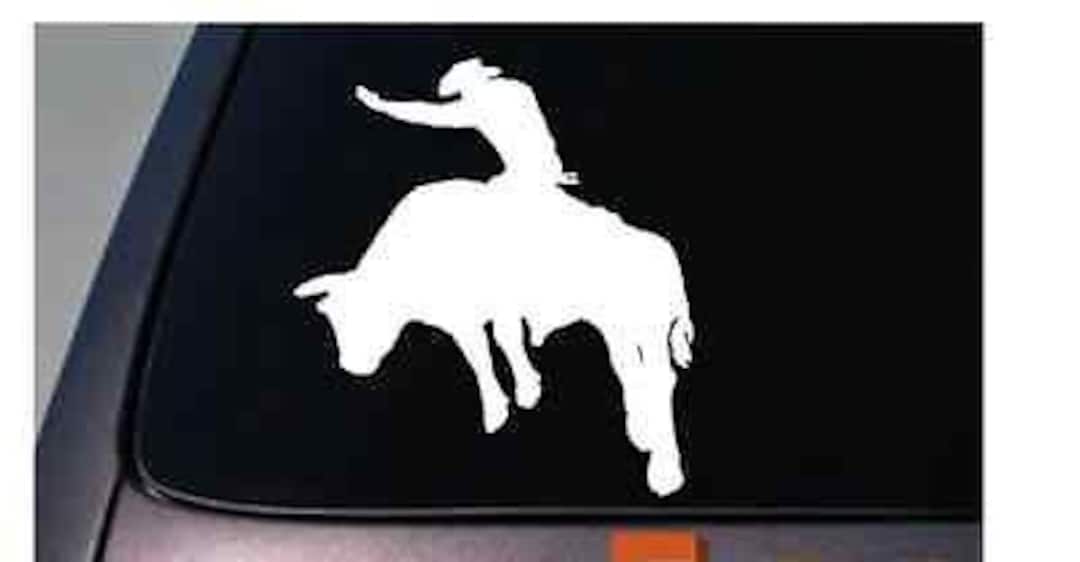 Bull Riding Rodeo Bullrider Sticker Cowboy Car Decal Window Laptop - Etsy