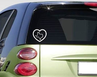 Heart Texas *F363* Sticker Decal State Map Lonestar