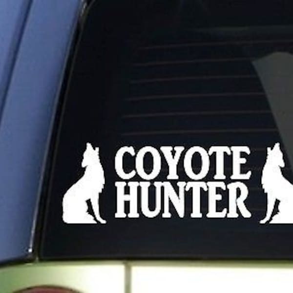 Coyote Hunting Decal - Etsy