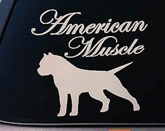 American Bully *B173* Pit Bull Pitbull Dog 6" Sticker Car Decal Window Laptop