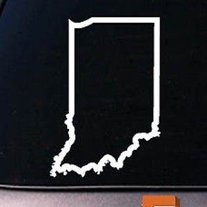 Indiana State 6" Sticker Decal Car Truck Window College Football Basketball