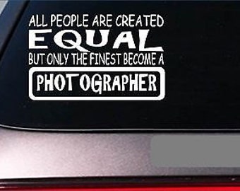 Photographer Equal Sticker *G708* 8" Vinyl Picture Digital Camera Flash Film