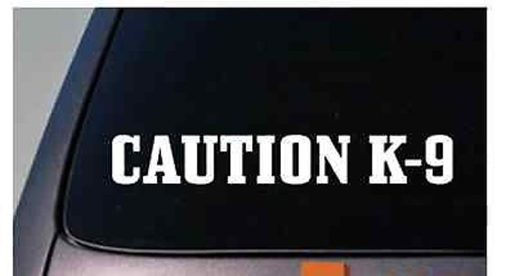 Caution k9 cheap decal