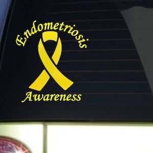Endometriosis Awareness *J099* 6 x 8 inch Sticker Endometriosis Decal