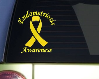 Endometriosis Awareness *J099* 6 x 8 inch Sticker Endometriosis Decal