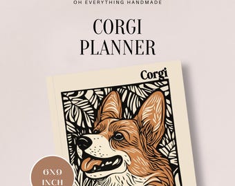 Corgi 6-Month Undated Planner: Stay Organized and Inspired
