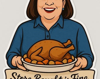 Store Bought Is Fine Ina Garten Sticker | Funny Foodie Vinyl Sticker | Kitchen Humor | Waterproof Water Bottle Decal | Gift for Cooks