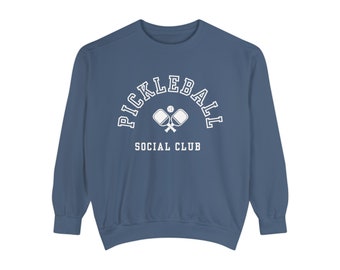 Pickleball Social Club Crewneck Sweatshirt Comfort Colors