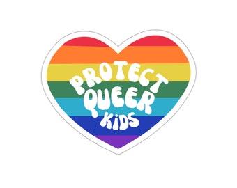 Queer Pride Sticker Protect Queer Kids