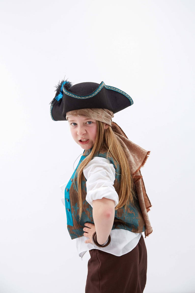 Kids Pirate Costume Bandana Boys Pirate Hat Accessories Pirate Princess Sash Pirate Head Scarf Captain Hook Bandana