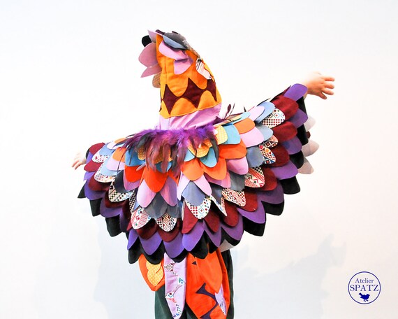 kids parrot costume bird of paradise cape bird costume etsy