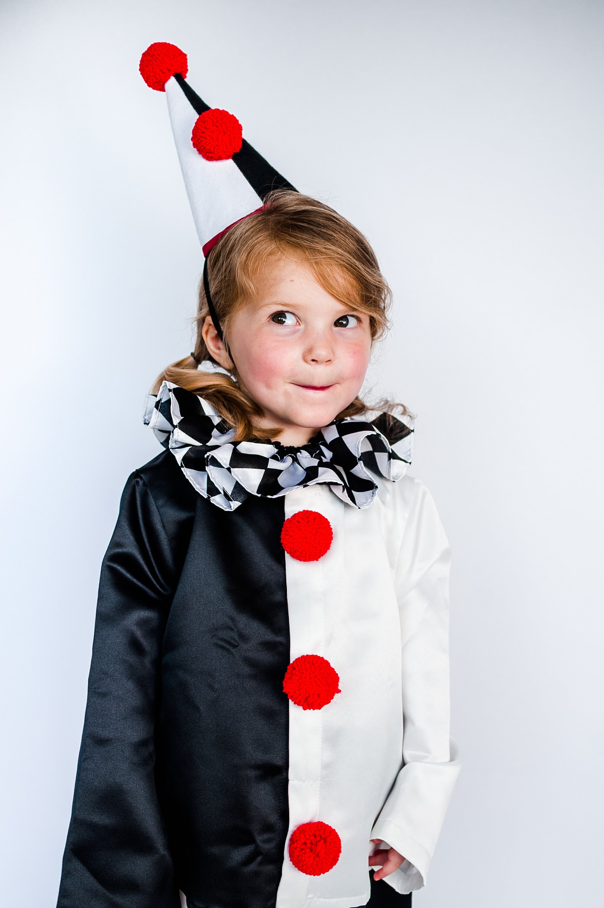 Black and White Harlequin Ruff Neck Tie Clown Costume Collar | Etsy