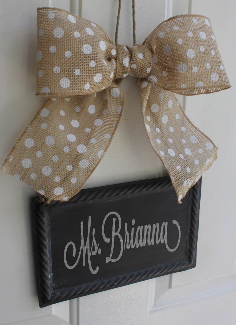 Teacher Door Sign CHALKBOARD Write your own message Etsy