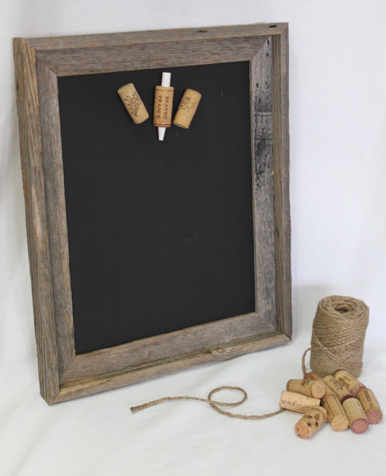 Rustic Chalkboard 11 X 14 Message Board Board Etsy