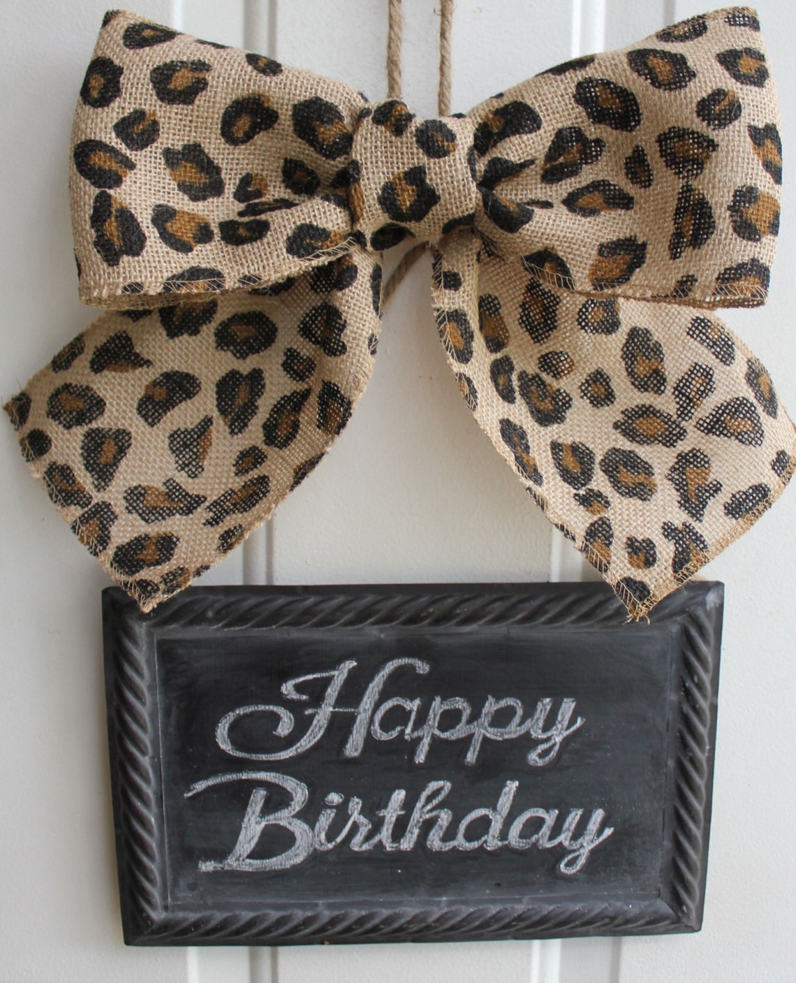 Door Sign CHALKBOARD Sign Door Hanging Black Chevron Etsy