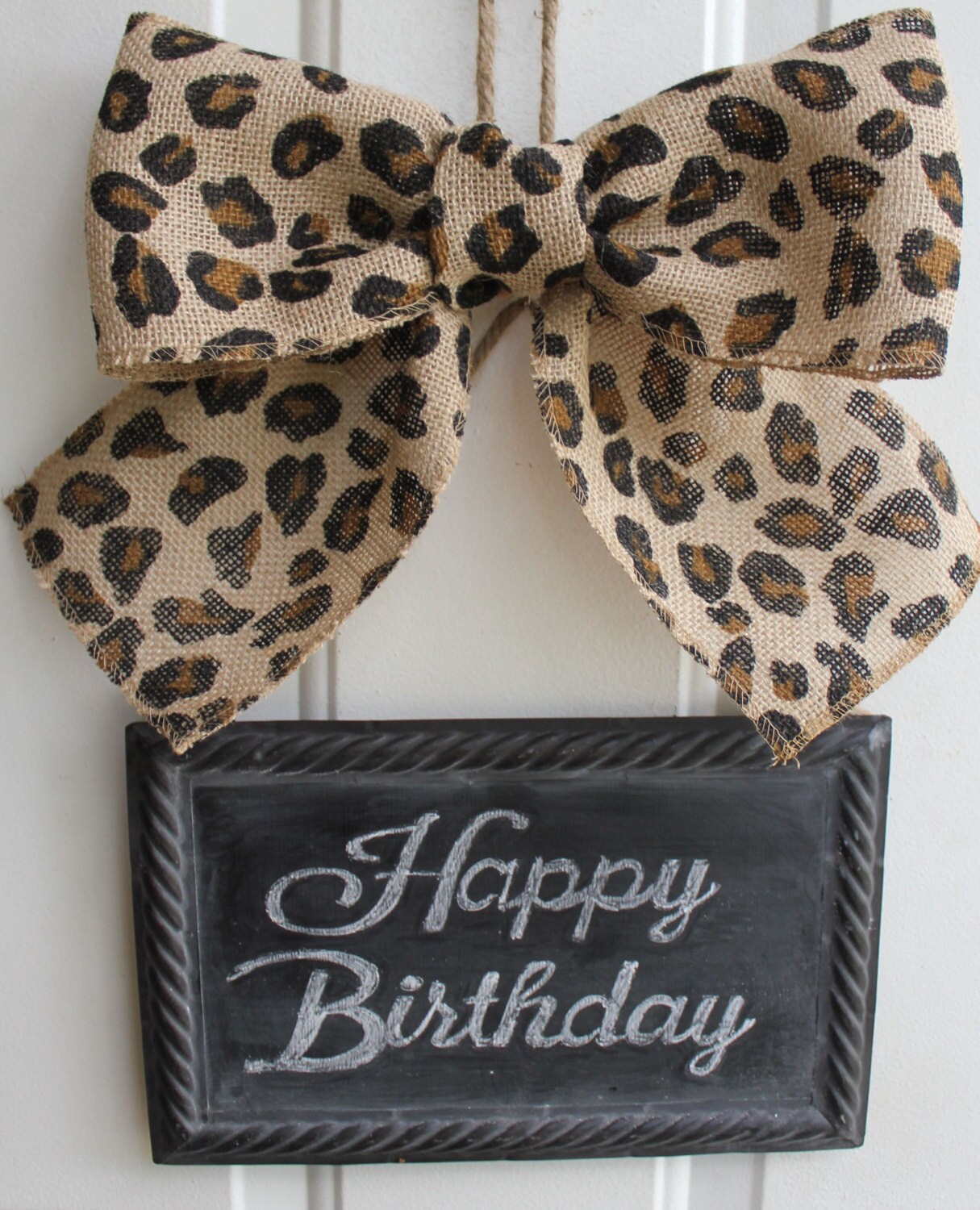 Door Sign CHALKBOARD Sign Door Hanging Black Chevron Etsy