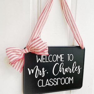 Teacher Classroom Sign Personalized Teacher Signs Welcome to Classroom ...