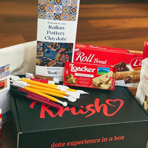 BESTSELLER Tuscan Pottery Date Night Box for Two Italy Gift Etsy